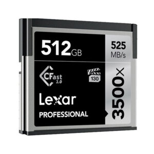 کارت حافظه لکسار Lexar 512GB Professional 3500x CFast 2.0 Memory Card
