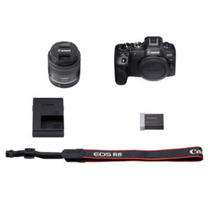 دوربین عکاسی بدون آینه کانن Canon EOS R8 with 24-50mm f4.5-6.3 IS STM Lens